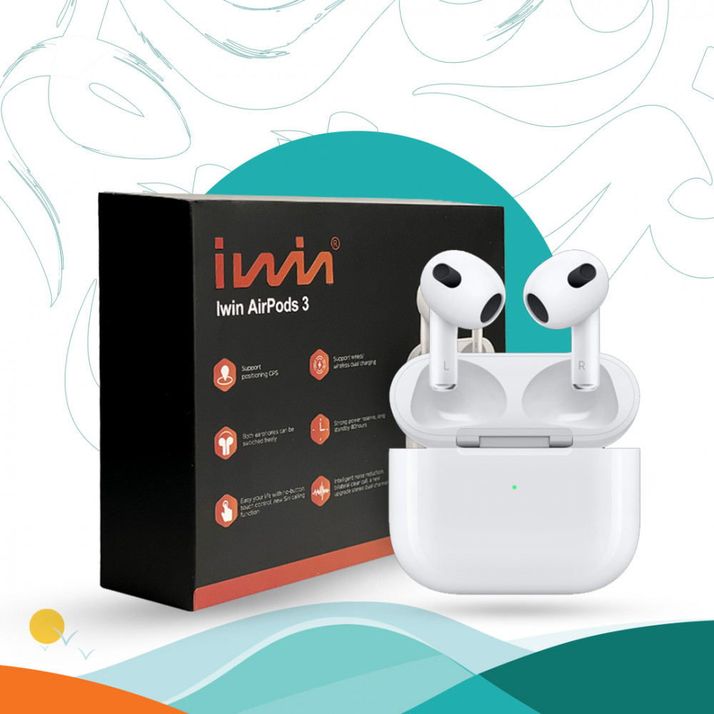 سماعة ايربودز 3 من iwin - أبيض